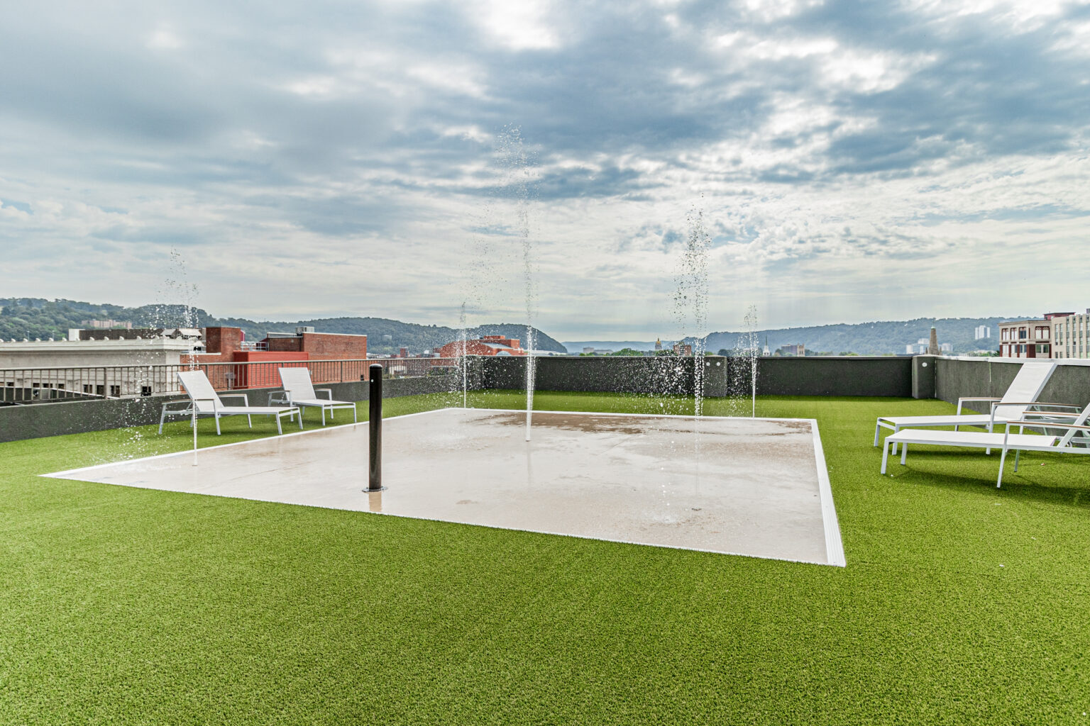 Rooftop sport court