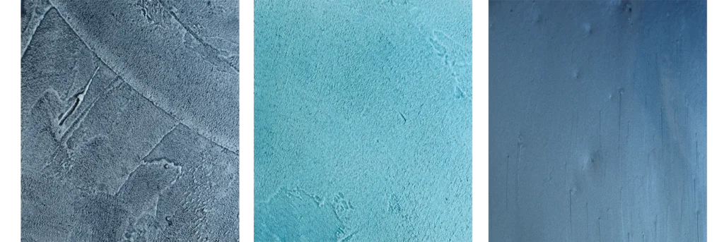 Bedrock Blues color vein swatches